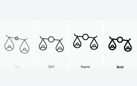 Check box icon .Thin, Light Regular And Bold style design isolated on white.. Stock Illustration