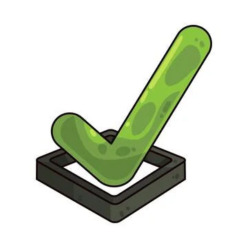 Check box illustration Stock Illustration