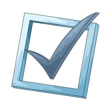 Check box illustration Stock Illustration