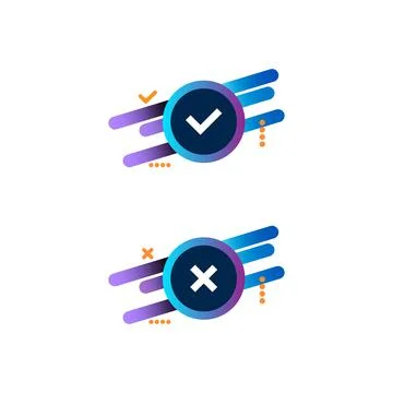 Check box list icons set vector isolated on white background Stock Illustration