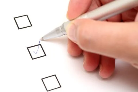 Check Box Foto stock