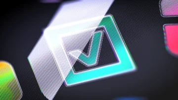 The check box on the Screen. 4K Resolution. Encoder Prores 4444. Looping. Stock-Footage 86133761