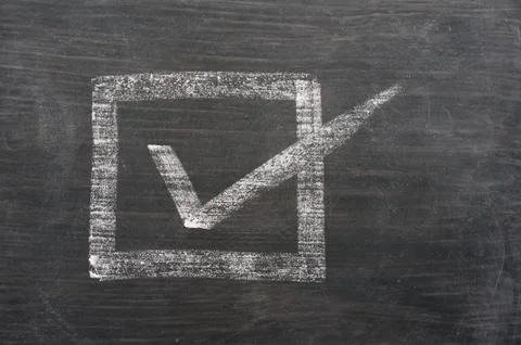 Check box with a tick Stock Photos