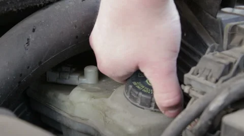 Check the brake fluid Stock Footage 56140739