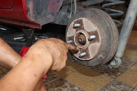 Check brake Stockfoto's