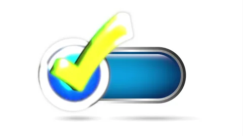 Check button design, Video Animation Stock Footage 57628886