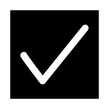 Check Button Icon Stock-Illustration