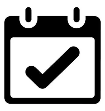 Check Calendar Vector Illustrazione stock