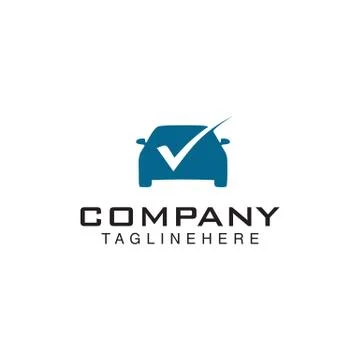 Check Car Logo Template Design Illustrazione stock
