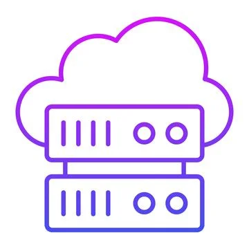Check this carefully crafted icon of cloud server in modern style, easy to uses Illustrazione stock