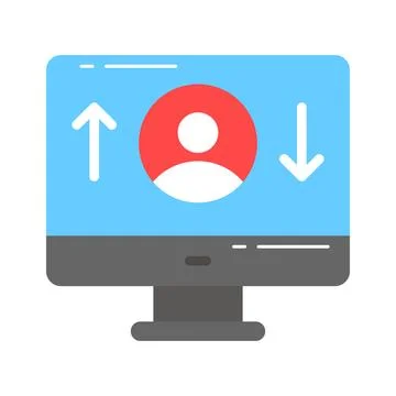 Check this carefully crafted icon of user data syncing in modern flat style イラスト素材