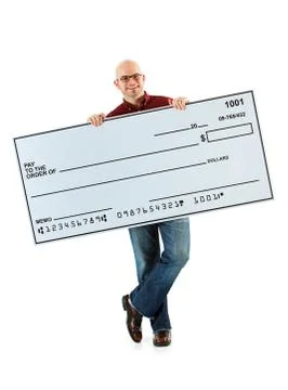 Check: casually staning with check Stock Photos