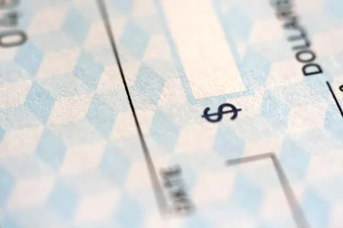 Check (cheque) Foto stock