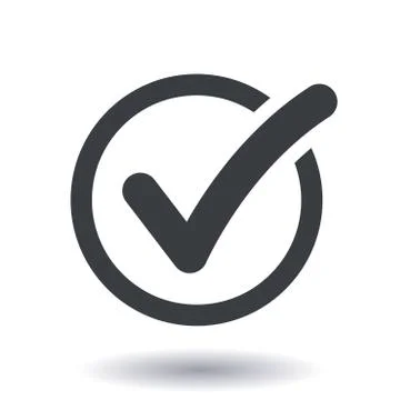 Check circle icon. Illustrazione stock