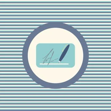 Check color flat icon Stock Illustration