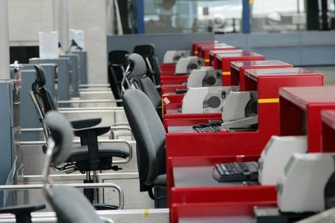 Check in counter 스톡 사진