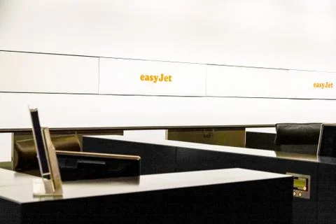 Check-in counter Foto stock