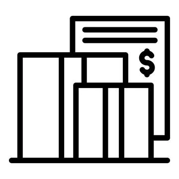 Check delivery icon outline vector. Fill form Stock Illustration