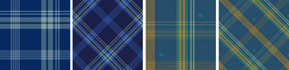 Check design seamless pattern tartan plaid for dress gingham,flannel skirt Stock Illustration