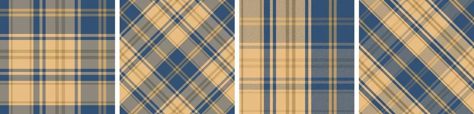 Check design seamless pattern tartan plaid for dress gingham,flannel skirt Illustrazione stock