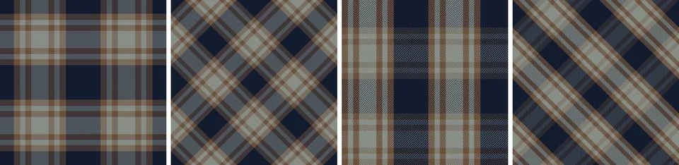 Check design seamless pattern tartan plaid for dress gingham,flannel skirt Illustrazione stock