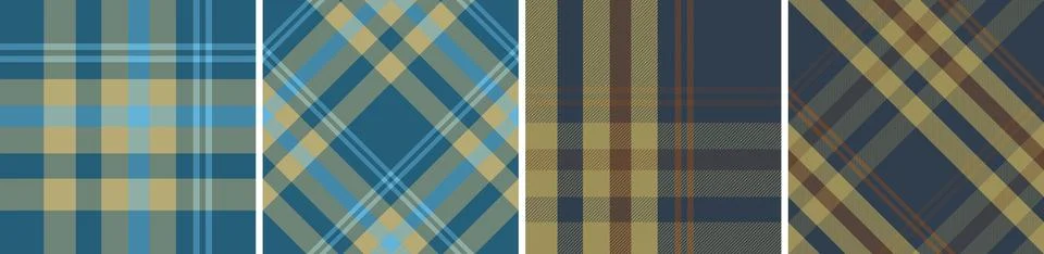 Check design seamless pattern tartan plaid for dress gingham,flannel skirt Illustrazione stock