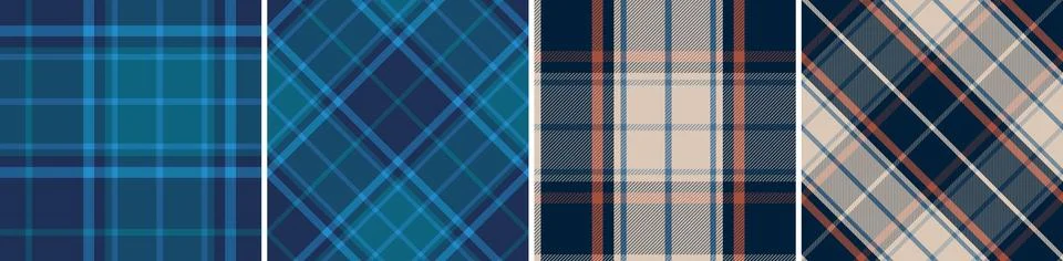 Check design seamless pattern tartan plaid for dress gingham Illustrazione stock