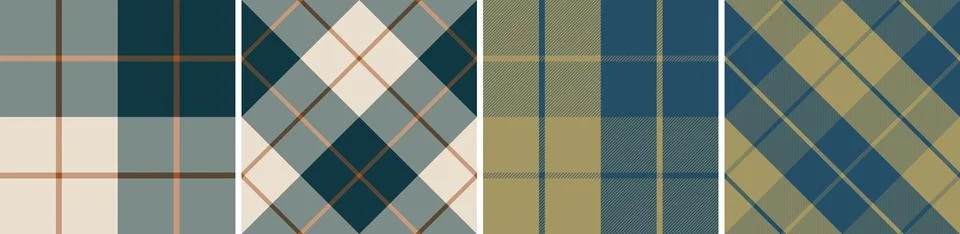 Check design seamless pattern tartan plaid for dress gingham,flannel skirt Illustrazione stock