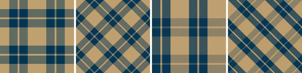 Check design seamless pattern tartan plaid for dress gingham,flannel skirt Illustrazione stock