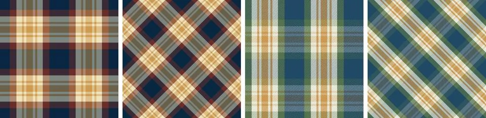 Check design seamless pattern tartan plaid for dress gingham,flannel skirt Illustrazione stock