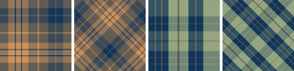 Check design seamless pattern tartan plaid for dress gingham,flannel skirt Stock Illustration