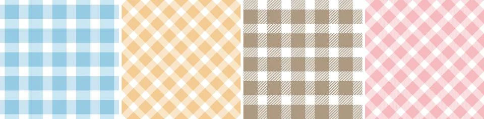 Check design seamless pattern tartan plaid for dress gingham,flannel skirt Illustrazione stock
