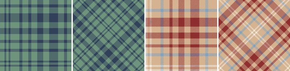 Check design seamless pattern tartan plaid for dress gingham,flannel skirt Stock Illustration