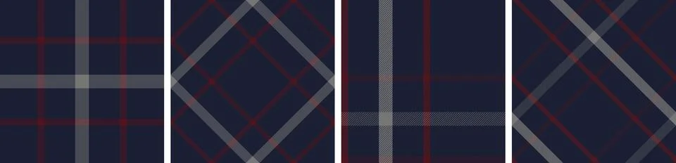 Check design set seamless pattern tartan plaid for dress gingham,flannel skirt Illustrazione stock