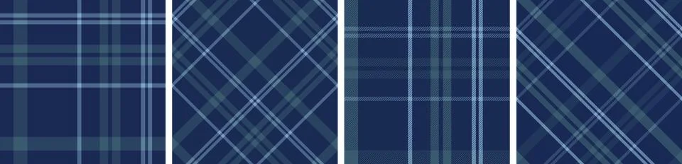 Check design set seamless pattern tartan plaid for dress gingham,flannel skirt Stock Illustration