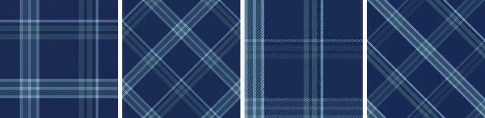 Check design set seamless pattern tartan plaid for dress gingham,flannel skirt Stock Illustration