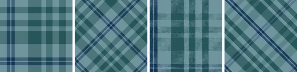 Check design set seamless pattern tartan plaid for dress gingham,flannel skirt Illustrazione stock