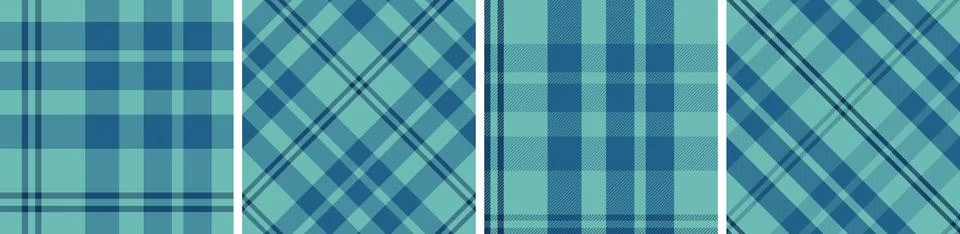 Check design set seamless pattern tartan plaid for dress gingham,flannel skirt Stock Illustration
