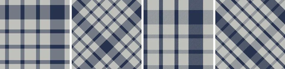 Check design set seamless pattern tartan plaid for dress gingham 스톡 일러스트