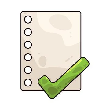 Check doc illustration Stock Illustration