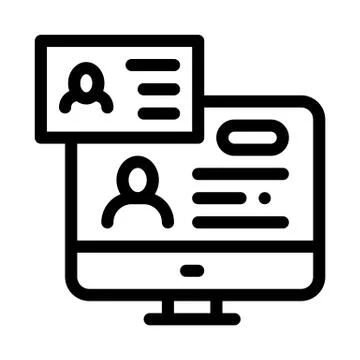 Check Document Icon Vector Outline Illustration Stock Illustration