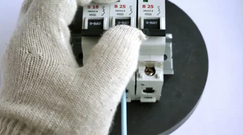 Check of electric automatic machines in work Video stock 10565494