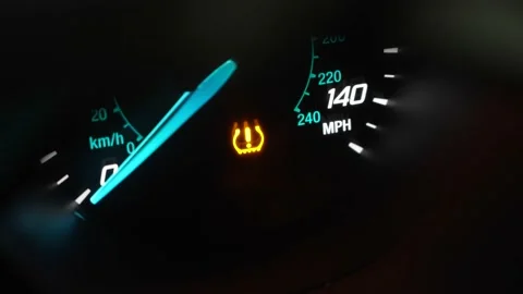 Check engine light on a car Stock Footage 228899378