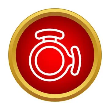 Check engine light warning dashboard symbol icon Stock Illustration