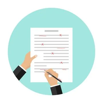 Check for errors Stock Illustration