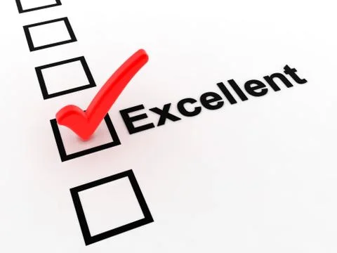 Check excellent Stockillustratie