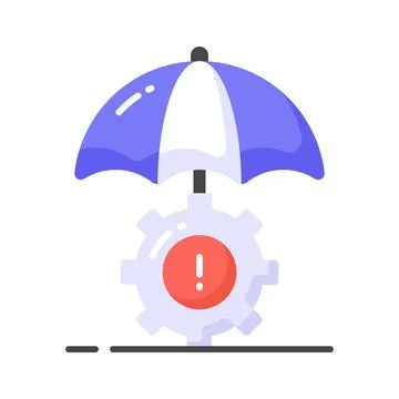 Check this eye catching vector of risk management in modern design style Illustrazione stock