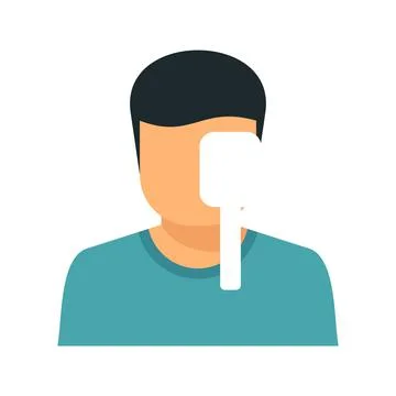 Check eye examination icon flat isolated vector Illustrazione stock