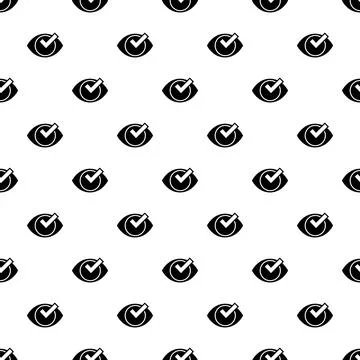 Check eye list pattern seamless Illustrazione stock