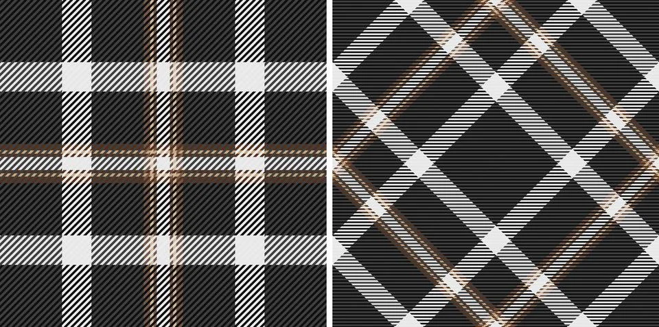 Check fabric pattern of texture textile tartan with a background seamless v.. Stock Illustration